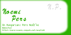 noemi pers business card